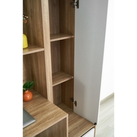 עמדת עבודה כוללת שולחן ארון מדפים ושידת אחסון דגם בולצאנו BOLZEN