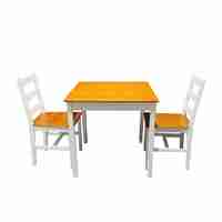 פינת אוכל מעוצבת מעץ מלא כולל זוג כסאות דגם ליז