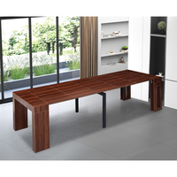 קונסולה נפתחת לפינת אוכל 3 מטר דגם הרמס Hermes אגוז | מבית WOODY