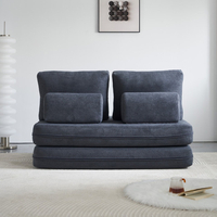 ספה דו-מושבית נפתחת למיטה זוגית דגם קסנדרה CASSANDRA אפור כהה