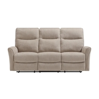 מערכת ישיבה 3+2 מבד עם 4 הדומים נשלפים דגם אנה בז'