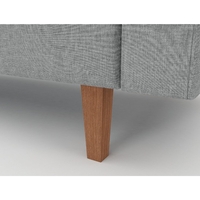 ספה דו-מושבית מעוצבת דגם לרה LARA אפור בהיר