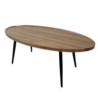 זוג שולחנות סלון מעוצבים דגם מנהטן אגוז