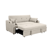 ספה דו-מושבית נפתחת למיטה זוגית דגם פצ’רטי PACERTI חום בהיר (בז')