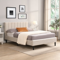 מיטת ילדים ונוער מרופדת 90*190 דגם סמארט SMART בז'