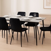 פינת אוכל יוקרתית מקרמיקה אפורה 120/70 ס