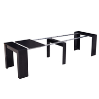 קונסולה נפתחת לפינת אוכל 3 מטר דגם זאוס Zeus שחור | מבית WOODY