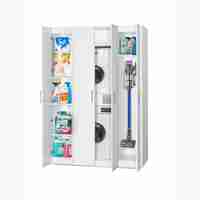 ארון שירות 4 דלתות למכונת כביסה ולמייבש דגם נדב 414 מבית יראון YIRON - תוצרת ישראל