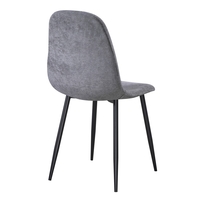 סט 4 כסאות אוכל מרופדים בד דגם אייאנה IENA אפור