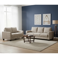 סלון 3+2 מערכת ישיבה כוללת זוג ספות דגם רינו RINO בז'