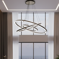 فيرتيجو ثلاثي | ثريا فاخرة 180 واط بثلاث حلقات عائمة