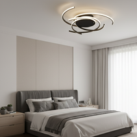 וורטקס | גוף תאורה צמוד תקרה מודרני בעיצוב ספירלי