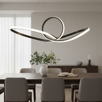 ثريا (مصباح معلق) LED بتصميم عصري فاخر - موديل 