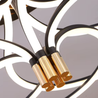 زهرة عملاقة | مصباح سقف فاخر 108 واط بتصميم زهري انسيابي