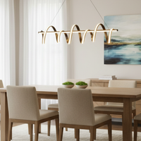 ספירלה | גוף תאורה תלוי ליניארי בעיצוב ספירלה