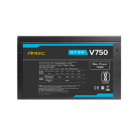 ספק כוח ANTEC ATOM V750 Active PFC 120MM silent fan non-mudular