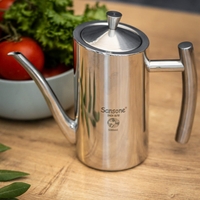 קנקן נירוסטה לשמן זית – 500 מ”ל + 5 ליטר שמן זית