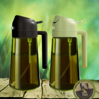 קנקן זכוכית למזיגה וריסוס שמן זית