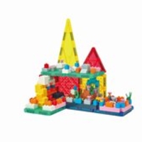 משחק מגנטים משולב עם לגו 190 חלקים PLAYMAGER