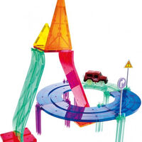משחק מגנטים מסלול מכוניות 82 חלקים PLAYMAGER