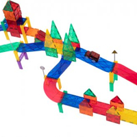 משחק מגנטים מסלול מכוניות 82 חלקים PLAYMAGER