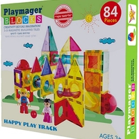 משחק מגנטים לונה פארק 84 חלקים PLAYMAGER
