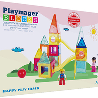 משחק מגנטים לונה פארק 48 חלקים PLAYMAGER