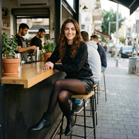 סוודר שחור נינה