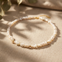 שרשרת שמפיין פנינים גדולות