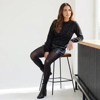 סוודר שחור נינה