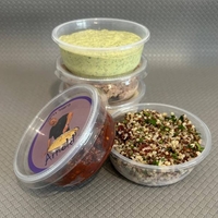 A set of ten small salads (10*125 g)