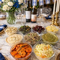 סט של עשרה סלטים קטנים (10*125 גר)