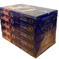 מארז 5 קלטות TDK T1/60