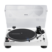 פטיפון בלוטות' מקצועי לבן Audio Technica AT-LP120XBTUSBWH אודיו טכניקה