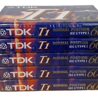מארז 5 קלטות TDK T1/60