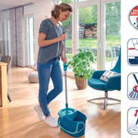 דלי הפלא המקורי – ערכת ניקוי רצפה CLEAN TWIST SYSTEM MOP +גלגלים