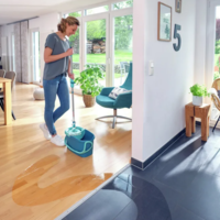 דלי הפלא המקורי – ערכת ניקוי רצפה CLEAN TWIST SYSTEM MOP +גלגלים