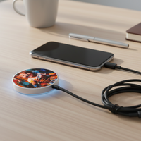 מטען אלחוטי עם תאורת לד