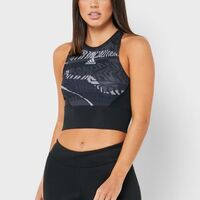 גופיית אדידס לנשים | Adidas Own The Run City Clash Crop Top