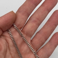 שרשרת פנצר פליז בציפוי ניקל רוחב 3 ממ (42)