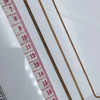 שרשרת פנצר פליז- גלם ללא ציפוי, רוחב 1.2 ממ, 2 ממ, 3 ממ (10)