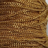 שרשרת פנצר פליז בציפוי זהב כהה 24K (7)