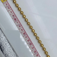 שרשרת כדורית (דיסקית) 8 ממ בציפוי זהב 24K