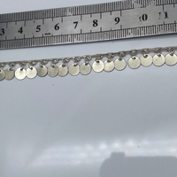 שרשרת פליז בעבודת יד עם תליוני מטבעות 2