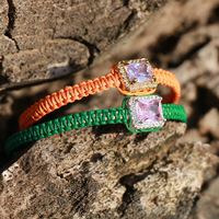 צמיד הוואנה - ירוק, ורוד, כסף