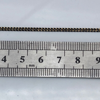 שרשרת פנצר פליז בציפוי שחור מגולח 4