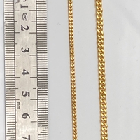 שרשרת פנצר פליז בציפוי זהב כהה 24K (7)