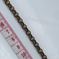 שרשרת אפונה פליז (לא מולחמת) 6 ממ ללא ציפוי (20)