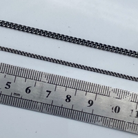 שרשרת פנצר פליז בציפוי בלאק גאן - שחור מטאלי (6)