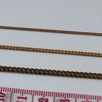 שרשרת פנצר פליז- גלם ללא ציפוי, רוחב 1.2 ממ, 2 ממ, 3 ממ (10)